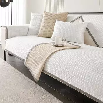 Ледяной шелк, чехол для дивана, полотенце для гостиной, летнее прохладное ощущение, подушка для дивана, светлая, роскошная, современная, универсальная, диванное полотенце, домашний декор 70x70