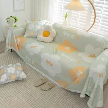 Ледяной шелк, крутой летний коврик с рисунком зебры, диванная подушка, скандинавский свет, роскошное летнее универсальное универсальное одеяло для дивана 180*130cm