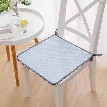 Ледяной шелк, летняя подушка для стула, подушка для стула, утолщенная офисная долгосидящая летняя подушка для обеденного стула, летний коврик, дышащая подушка 45*45cm