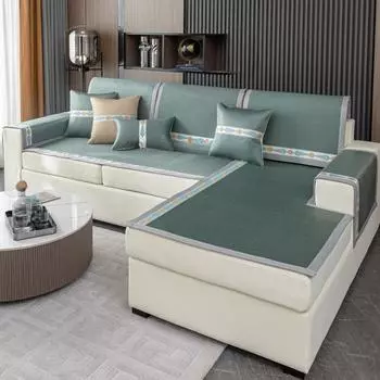 Ледяной шелковый коврик из ротанга, подушка для дивана, летняя крутая подушка для дивана из полыни Argy, подушки для сиденья от комаров, летний чехол для дивана 60*60