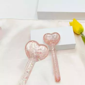 Ледяные шары для лица, охлаждающие косметические шарики в форме сердца для женщин, роликовый компресс для лица, ледяной шарик, массажер для глаз, замораживающие шары, инструмент