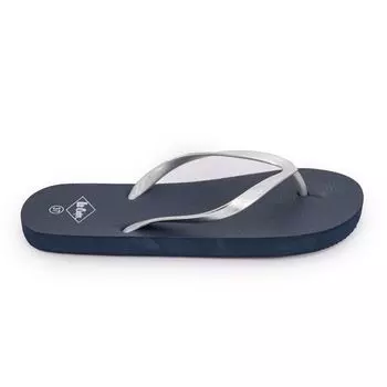 Женские шлепанцы цвета розита серебристый металлик LEE COOPER 37 темно-синий