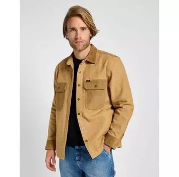 Lee Mixed Fabric рубашка с длинным рукавом L
