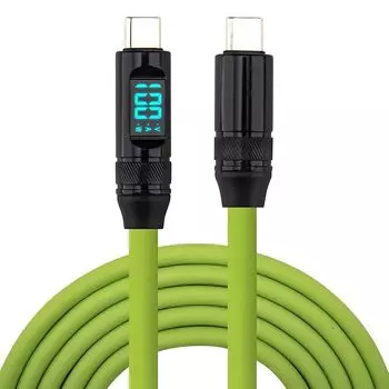 Leehitech 1.5M 100W/5A безопасный зарядный кабель USB-C для зарядки LED интеллектуальный дисплей для зарядки Быстрая передача данных 20 Гбит/с Видеовыход 8K@60 Гц Кабель Type C, iPhone