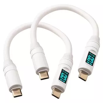 Leehitech 20,2M 100W/5A безопасная зарядка USB-C к кабелю LED интеллектуальный зарядный дисплей быстрая передача данных 20 Гбит/с 8K@60 Гц Видеовыход Кабель Type C, iPhone