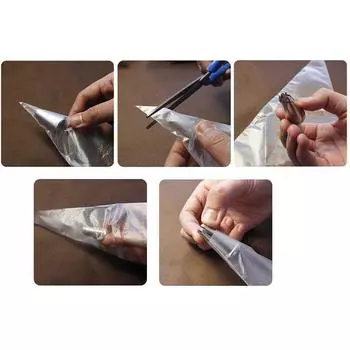 Leeseph 100 штук в упаковке, 10-дюймовые одноразовые кондитерские мешки для глазури, мешки для украшения, принадлежности для выпечки и украшения тортов, кухонные гаджеты