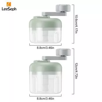 Leeseph бытовой кухонный измельчитель чеснока, ручное устройство для измельчения чеснока, измельчитель орехов, подходит для имбиря, чили, фруктов, мяса