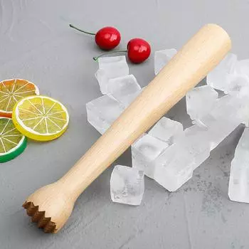 Leeseph Деревянный мадлер для коктейлей, Деревянный Дробилка для льда, Барный инструмент, Кухонный инструмент для чеснока, трав, фруктов