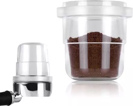 Leeseph Дозирующая чашка для кофе, прозрачная кружка для нюхания эспрессо 58 мм Дозирующая чашка для портафильтра для кофе Прозрачные аксессуары для кофемашины