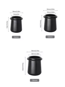 Leeseph Espresso Дозирующая чашка 51/53/58 мм из алюминиевого сплава Бариста Дозирующая чашка для кофейного порошка Портафильтр Кружка для нюхания Порошкоуловитель