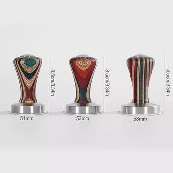 Leeseph Espresso Tamper, Barista Coffee Tamper с деревянной ручкой, Espresso Tamper с основанием из нержавеющей стали, инструмент для прессования кофе 51mm