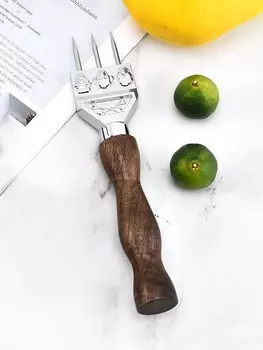 Leeseph Ice Pick 3 Pronged деревянная ручка из нержавеющей стали формовщик льда для кухни бар и коктейль инструменты подарок для бармена