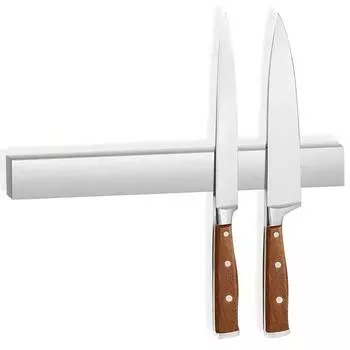 Leeseph Магнитный держатель для ножей на стену, многоцелевая магнитная стойка для ножей из нержавеющей стали, органайзер для кухонных принадлежностей