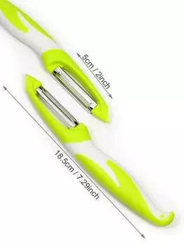 Leeseph Многофункциональная овощечистка для фруктов, 2 шт., I-образная форма, овощечистки для фруктов и картофеля, кухонные приспособления для дыни зелёный