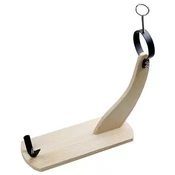 Leeseph Премиальная деревянная подставка для хамона с металлической опорой, прочная конструкция, держатель для хамона Jamonero для испанского хамона и итальянского прошутто светло-бежевый