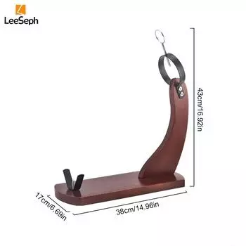 Leeseph Premium Wooden Ham Stand with Metal Support, Sturdy Design, Ham Holder Jamonero for Spanish Hams and Italian Prosciutto светло-бежевый