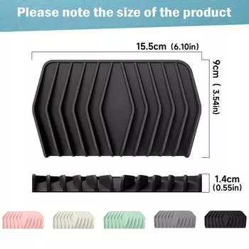 Leeseph ванная силиконовый коврик для слива мыла поддон для мыла кухонная мойка держатель для губки самоосушающийся для кухонной столешницы органайзер для мойки чёрный