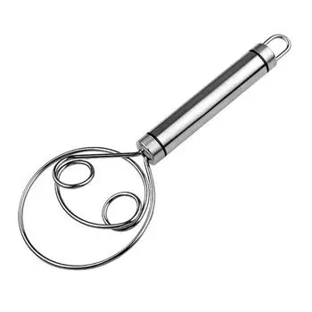 Leeseph венчик для теста по-датски, венчик для муки, миксер-блендер из нержавеющей стали с венчиком для теста, инструменты для выпечки хлеба, палочки для смешивания