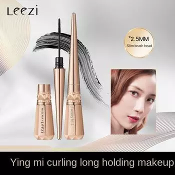 Тушь Leezi Fibrillating Mascara придает объем и удлинение ресницам без размазывания, с тонкой кисточкой без комочков. 01