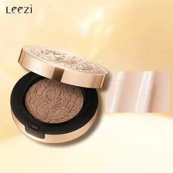 Leezi Gold Peptide Lock Восстанавливающий крем для макияжа на воздушной подушке Без снятия макияжа Антипригарная маска-консилер, удерживающая консилер большой емкости слоновая кость