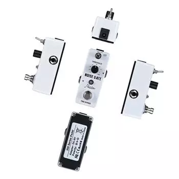 LEF-319 Шумоподавляющий эффектор Шумоподавляющая гитарная педаль эффектов 2 режима Корпус из алюминиевого сплава True Bypass Гитарные аксессуары