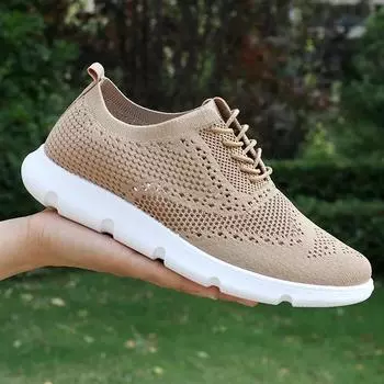 Lefu Shoes Летние новейшие легкие повседневные кроссовки на шнуровке с дышащей сеткой Спортивные кроссовки Мужская спортивная обувь 39