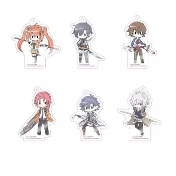 Легенда о героях Sou no Kiseki Ретро шикарный акриловый брелок для ключей 6 шт. в коробке