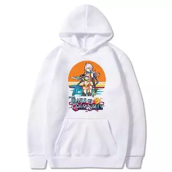 Легенда о героях Trails of Cold Steel, толстовки с капюшоном в стиле аниме, Harajuku Y2k, мультяшные Fie Claussell, мужские модные зимние толстовки с графикой XS чёрный