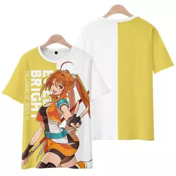 Легенда о героях Женские и мужские футболки с принтом О-образным вырезом Оверсайз с короткими рукавами Модная мужская одежда Уличная одежда XS