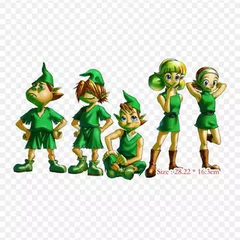 Легенда о гонках Легенда об окарине Времени The Lege Термопереносная печать виниловые нашивки Наклейки для одежды Аппликации своими руками Моющиеся нашивки