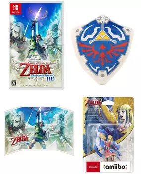Легенда о Zelda Skyward Sword HD amiibo Zelda Loftbird Hylian щит подушка включена панорамная цветная бумага -Switch + & [Skyward Sword] +