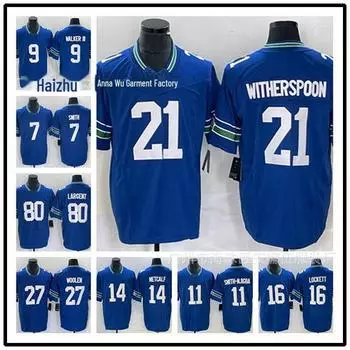 Легендарная футболка Seahawks 2023 года — Generations Edition (чисел: 21, 9, 12, 16, 11) Medium