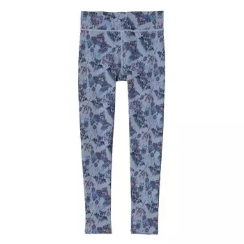 Leggings Beauty Yoga Wear Stretch Fit Leggings Botanical Nuance Pattern 49277PS Navy [Atsugi] [Clear Active] Women s