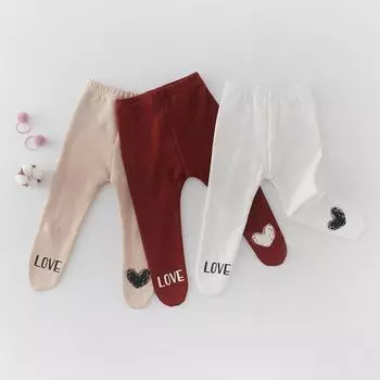Леггинсы Baby Love Spring 2024 — милые хлопковые универсальные колготки 66cm коричневый