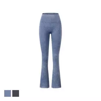 Леггинсы Berish all-tension, ребристые, расклешенные Fade Blue FREE