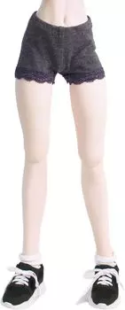 Леггинсы DD с темно-серым фитнесом, повседневная одежда для кукол BJD 60 см [Petite Marie] 1/3 совместимо, кружево до середины длины, гетры, брюки, брюки,