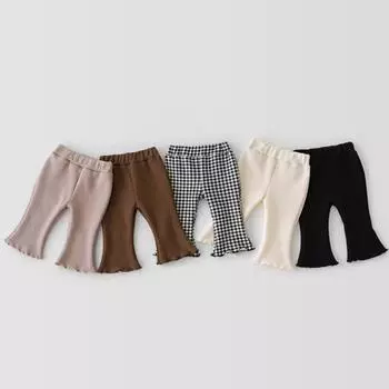 Леггинсы для девочек Брюки в западном стиле Детские расклешенные брюки в западном стиле 100