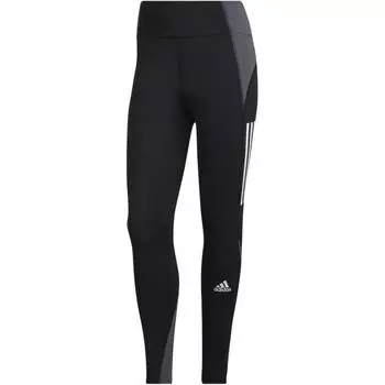 Леггинсы для фитнеса с высокой талией и принтом логотипа Adidas, женские леггинсы, черные GV2122 XS