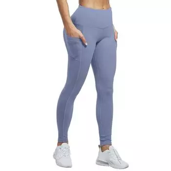 Леггинсы для йоги для тренировок с высокой талией, матовые карманы с начесом, облегающие женские спортивные брюки для фитнеса, брюки, однотонные S красный