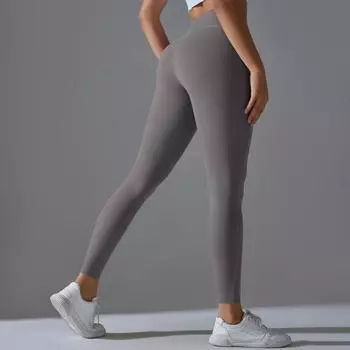 Леггинсы для йоги Nessaj Gym, женские эластичные леггинсы для фитнеса с эффектом пуш-ап, однотонные штаны для тренировок L