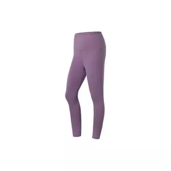 Леггинсы для йоги серии Li Ning Fitness, однотонные, женские, фиолетовые, AULS056-7 L