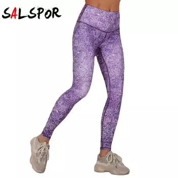 Леггинсы для спорта, фитнеса, женская спортивная одежда с принтом, спортивная одежда для бега, антицеллюлитные леггинсы для тренировок, женские спортивные леггинсы с эффектом пуш-ап