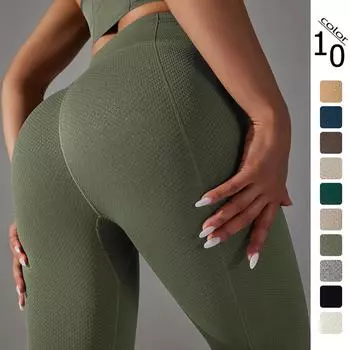 Леггинсы для тренировок для женщин, бесшовные леггинсы Gym Scrunch Butt Lifting S