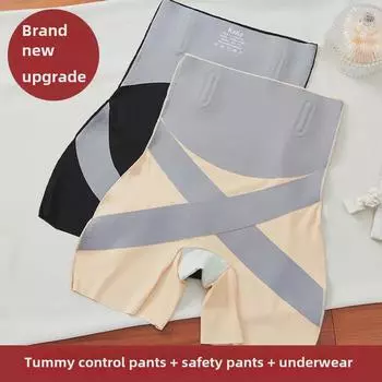 Леггинсы Ice Silk с высокой талией и утягивающими бедрами Kaka 3.0 — трехточечная конструкция безопасности для улучшенной поддержки и стиля XL (125-145 lbs)