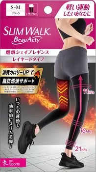 Леггинсы компрессионные Slim Walk View Acty Combustion Shape Leggings Black Compression Sports View Acty SM