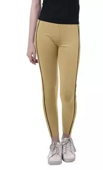 Леггинсы Moomaya с высокой талией для женских мягких штанов для йоги-3W 2XL бежевый