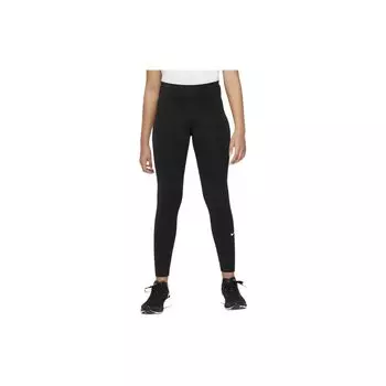 Леггинсы с логотипом Nike, детские брюки, черные DQ8836-010 L