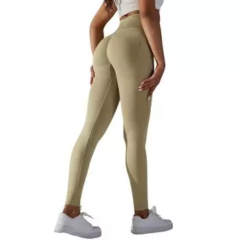 Леггинсы с высокой талией для женщин - непрозрачные брюки для контроля живота, занятий велоспортом, йоги и карманов Reg & Plus S