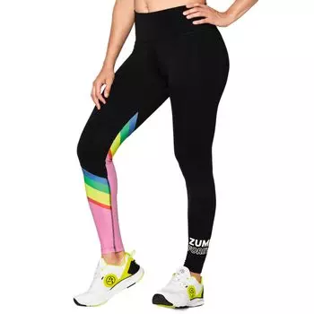 Леггинсы с высокой талией Фитнес Z1B000267 Размер XS Черный [zumba wear] [zumba wear] чёрный