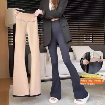 Леггинсы, женская одежда, готические брюки Traf Leginsy Wysoki Stan, женские брюки-акула, осень/зима, утолщенные брюки для йоги с высокой талией, Барби XS чёрный